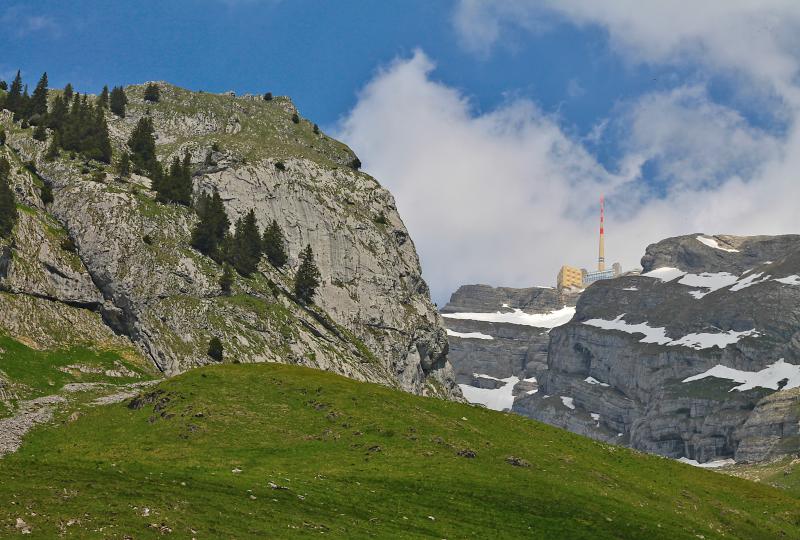 Säntis Spitze: Vom Parkplatz Laui (SG) zu Fuss erreichbar