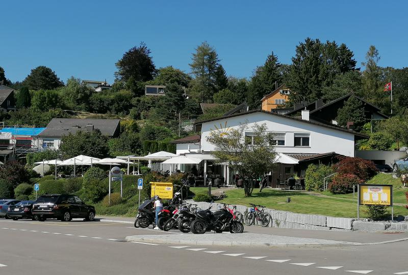 Beliebt bei Motorradfahrern: Restaurant Albis